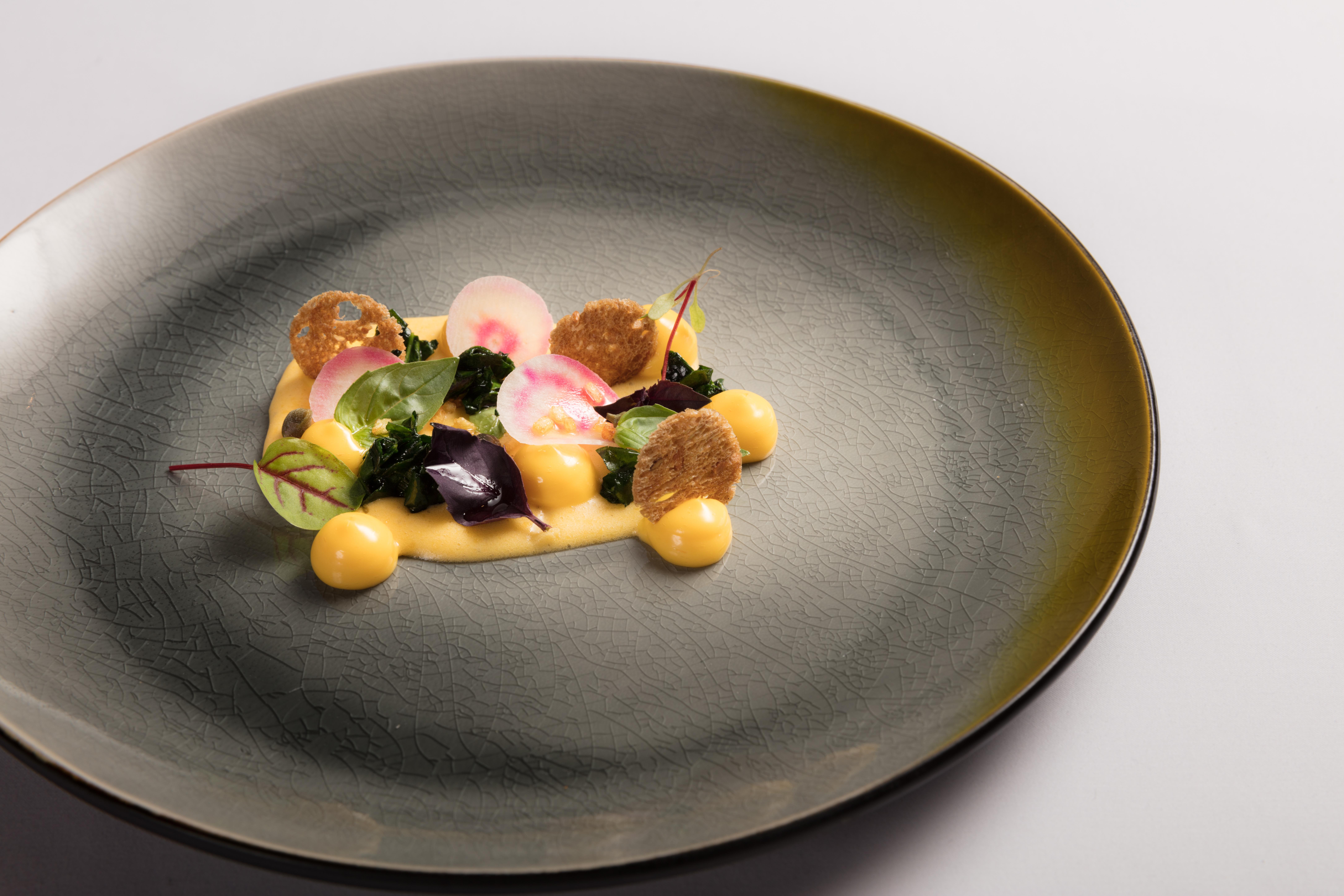 Grand Hotel Amrath Amsterdam Bagian luar foto A dish by Heston Blumenthal